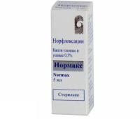 Нормакс 0,3 %, 5 мл, фл., капли глазн. и ушные