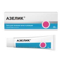 Азелик 15%, 30 г, гель для нар. прим.