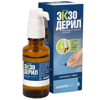 Экзодерил 1%, 30 мл, р-р для нар. прим.