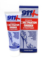 911 Крем тонизирующий для ног с экст. пиявки и троксерутином 85 мл 