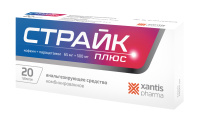 Страйк Плюс 65 мг + 500 мг, №20, табл.