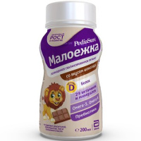 Педиашур Малоежка питание д/детей от 1 до 10лет, шоколад, 200 мл.,фл.