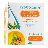 ТУРБОСЛИМ ХУДЕЕМ СО ВКУСОМ крем-суп Куриный с карри 15г N1 саше 