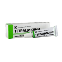 Тетрациклин 1%, 3 г, мазь глазная