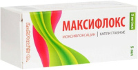 Максифлокс 5мг/мл фл. 5мл, капли глазн.