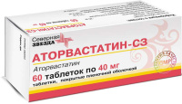 Аторвастатин-СЗ 40 мг, N60, табл. покр. плен. об.
