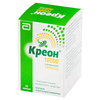 Креон 10000 8+10+0.6 тыс.ФИП, N50, капс. киш/раств.