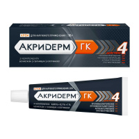 Акридерм ГК 30 г, крем для нар. прим.