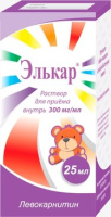 Элькар 300 мг/мл, 25 мл, р-р для вн. приема