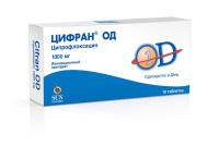 Цифран ОД 1000 мг., N10, табл. пролонг. п/о