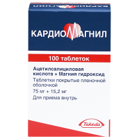 Кардиомагнил 75 мг+15.2 мг, N100, табл. п/о