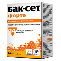 Бак-сет форте 210 мг №20, капс. БАД