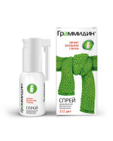 Граммидин спрей доз. д/мест. прим 0,06 мг+0,1 мг/доза (112 доз) фл. 