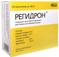 Регидрон 18,9 г, N20, пор. для приг. р-ра для вн. приема