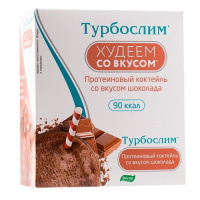 ТУРБОСЛИМ ХУДЕЕМ СО ВКУСОМ коктейль протеиновый Шоколад 30,5г N1 саше