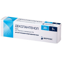 Декспантенол-Вертекс 5%, 30 г, мазь для нар. прим.
