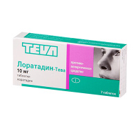 Лоратадин -Тева, 10мг, N7, табл.