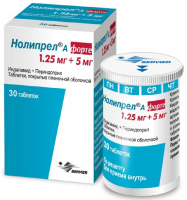 Нолипрел А форте 5 мг+1,25мг, N30, табл. покр. плен. об.