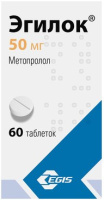 Эгилок 50 мг, N60, табл.