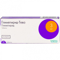 Глимепирид -Тева, 3мг, N30, табл.