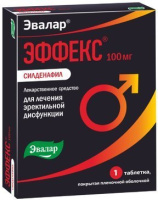 ЭФФЕКС Силденафил 100мг № 1 таб.покр.плен.об.