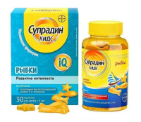 Супрадин кидс рыбки жевательные пастилки №30