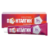 Пенталгин экстра-гель 5% 100г гель для нар. прим.