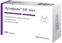 Эутирокс 88 мкг, N100, табл.