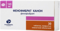 Фенофибрат Канон 145 мг, N30, табл. покр. плен. об.