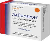 Лайфферон 3 млн.МЕ, 1 мл, амп., N5, р-р для в/м, субконъюнкт. введ. и закап. в глаз