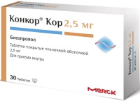 Конкор Кор 2.5 мг, N30, табл. п/о