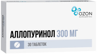 Аллопуринол 300 мг, N30, табл.