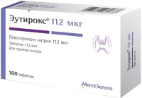 Эутирокс 112 мкг, N100, табл.
