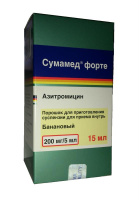 Сумамед форте 200 мг/5 мл, 16,74 г, фл., N1, пор. для приг. сусп. для вн. приема