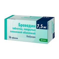 Бравадин 7.5 мг, N28, табл. покр. плен. об.